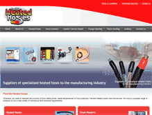 Tablet Screenshot of flexibleheatedhoses.com